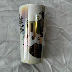 Starbucks 2021 Iridescent Pearl White Siren Mermaid CeramicTumbler 12 oz